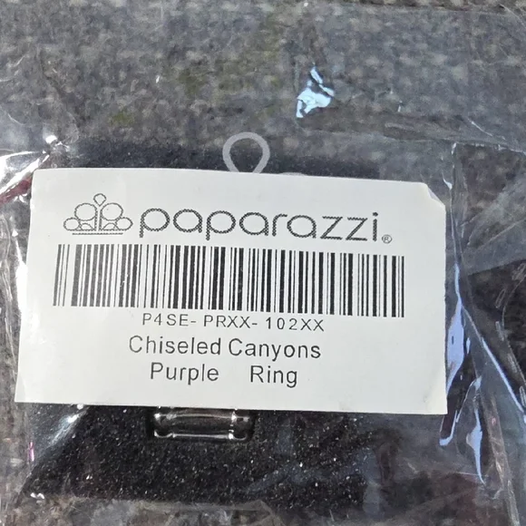 Paparazzi Ring ~ Chiseled Canyons - Purple - Picture 2 of 3